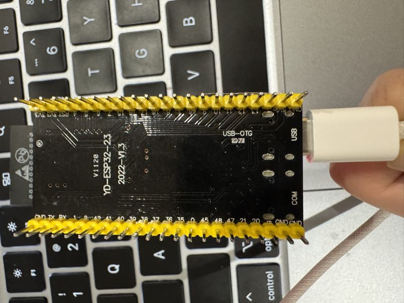 Plug into the USB port, not COM